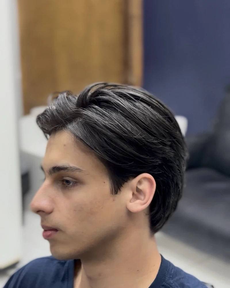 Corte masculino realizado na Natan Barberstyle