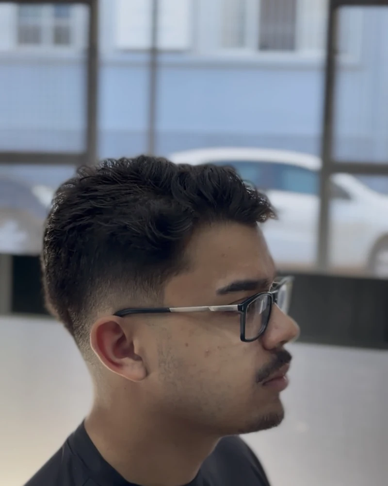 Corte masculino realizado na Natan Barberstyle