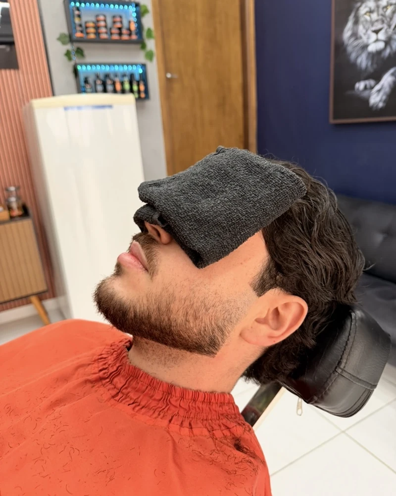 Corte masculino realizado na Natan Barberstyle