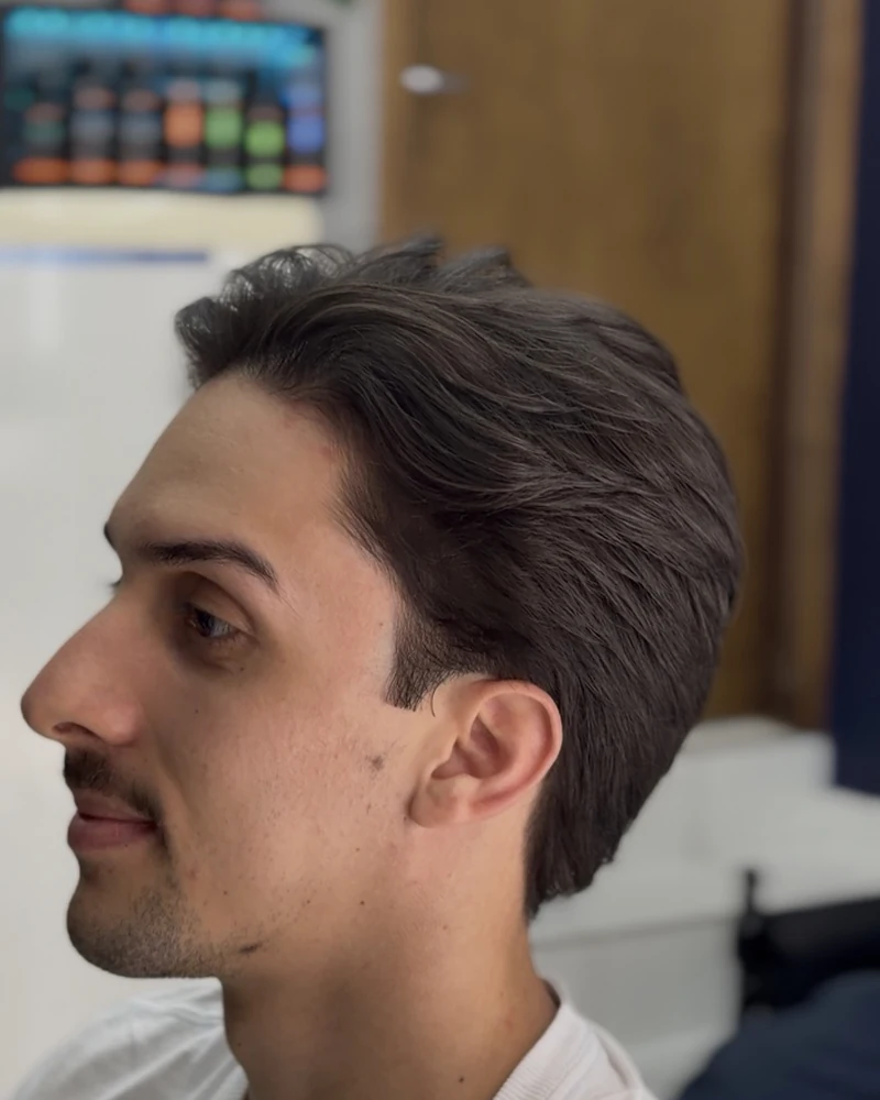 Corte masculino realizado na Natan Barberstyle
