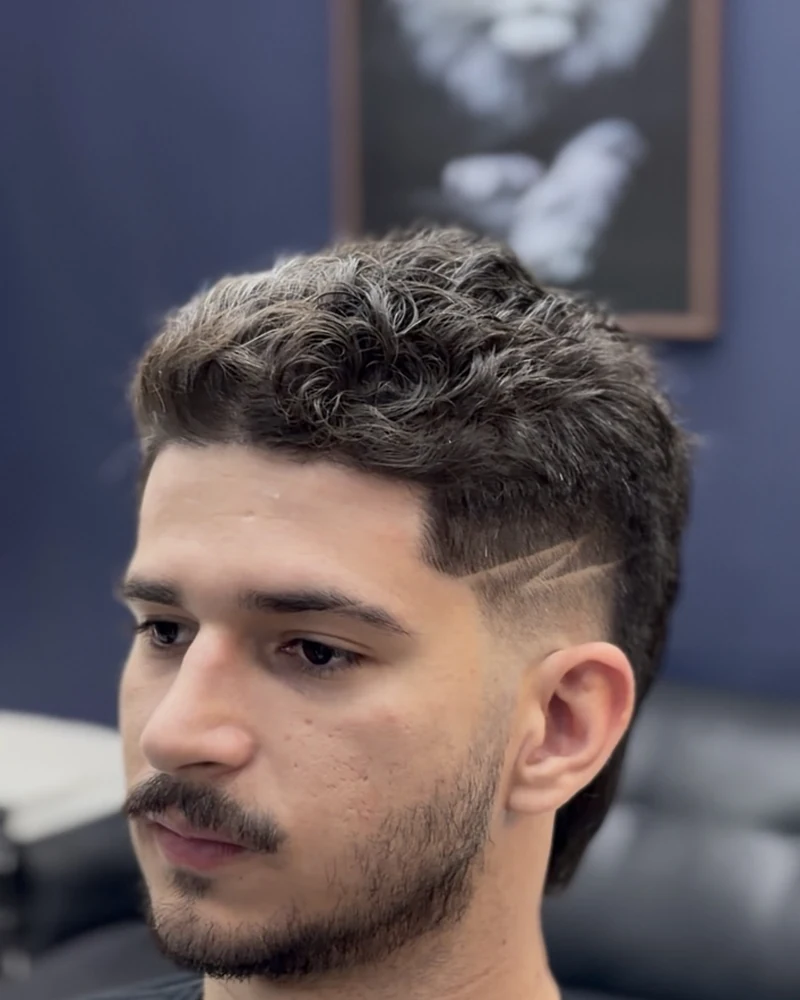 Corte masculino realizado na Natan Barberstyle