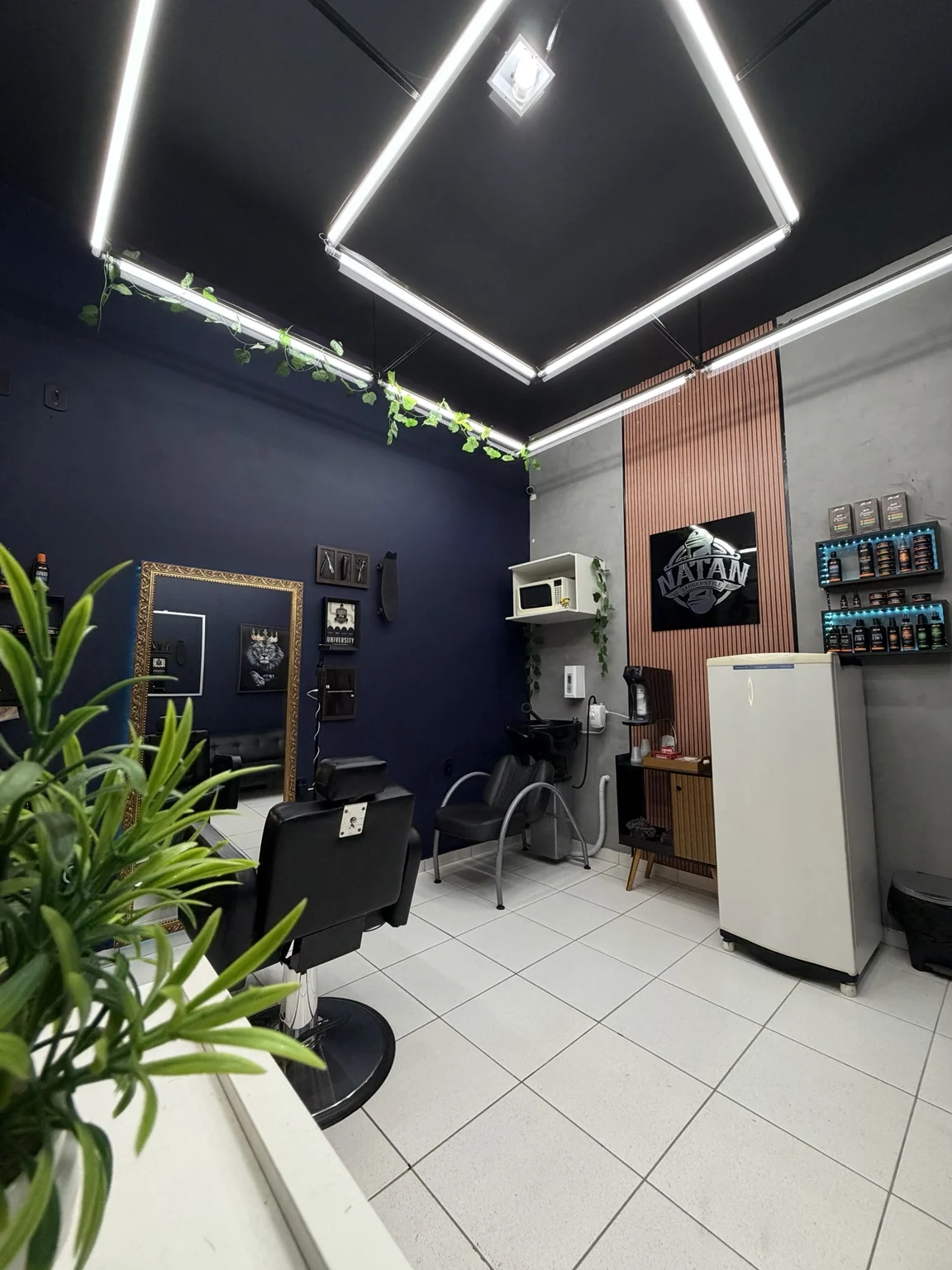 Interior da Natan Barberstyle